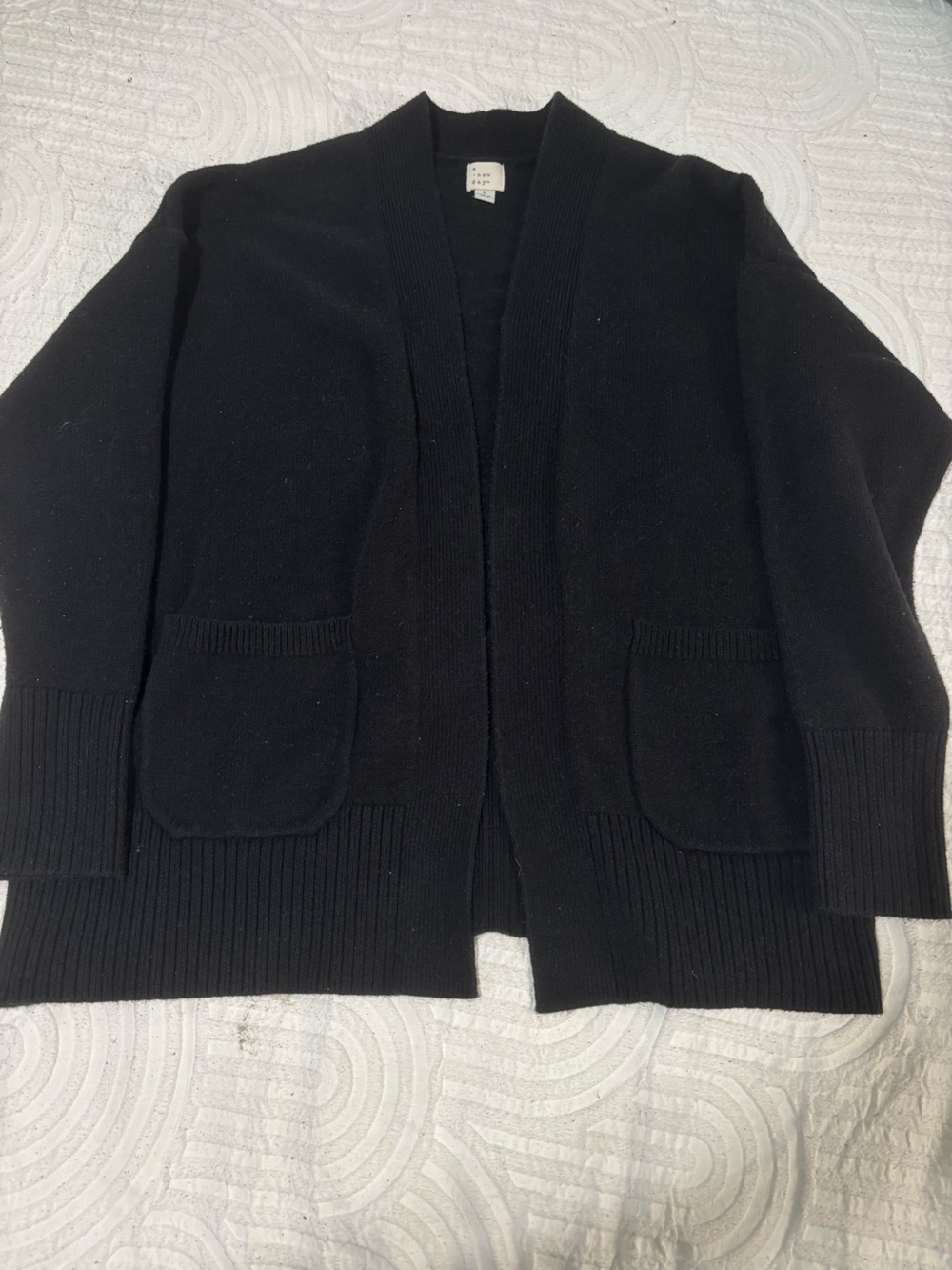 a new day Black Women’s Cardigan with Front Pockets